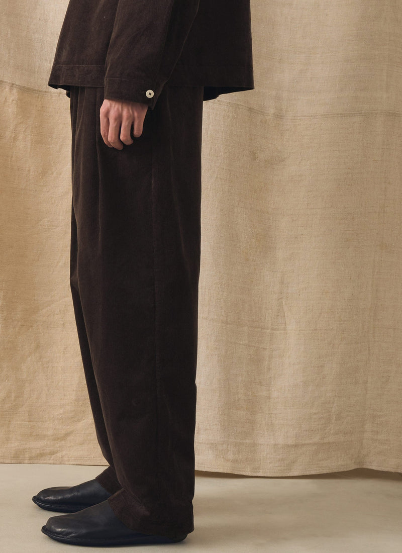 Cord Lounge Trousers | Bitter Chocolate