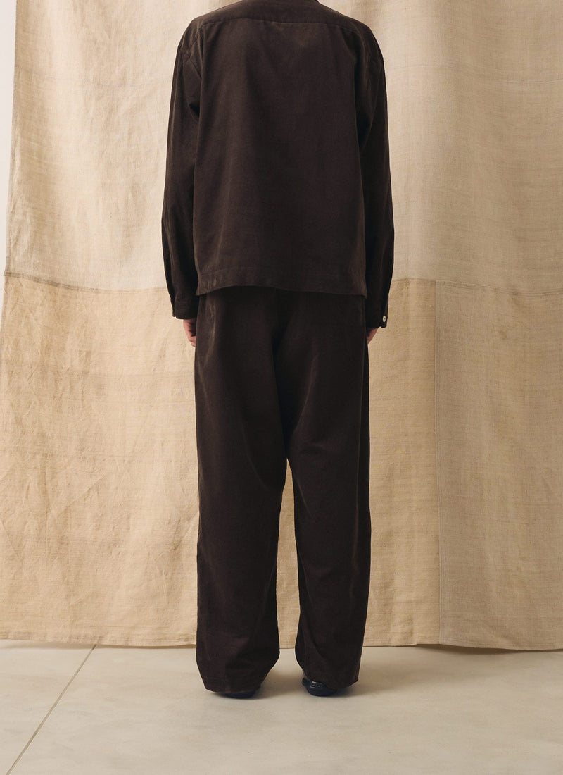 Cord Lounge Trousers | Bitter Chocolate