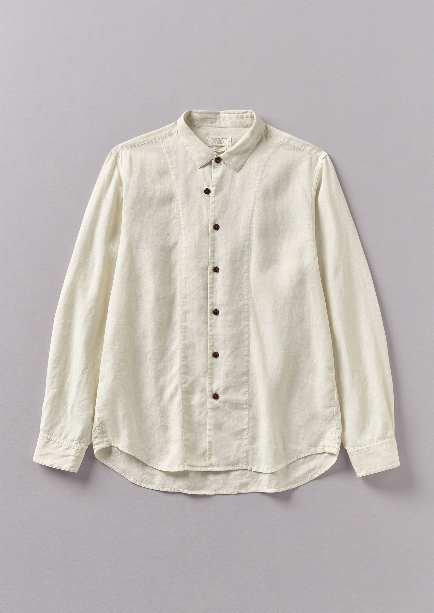 Loop Button Linen Shirt | Parchment | TOAST