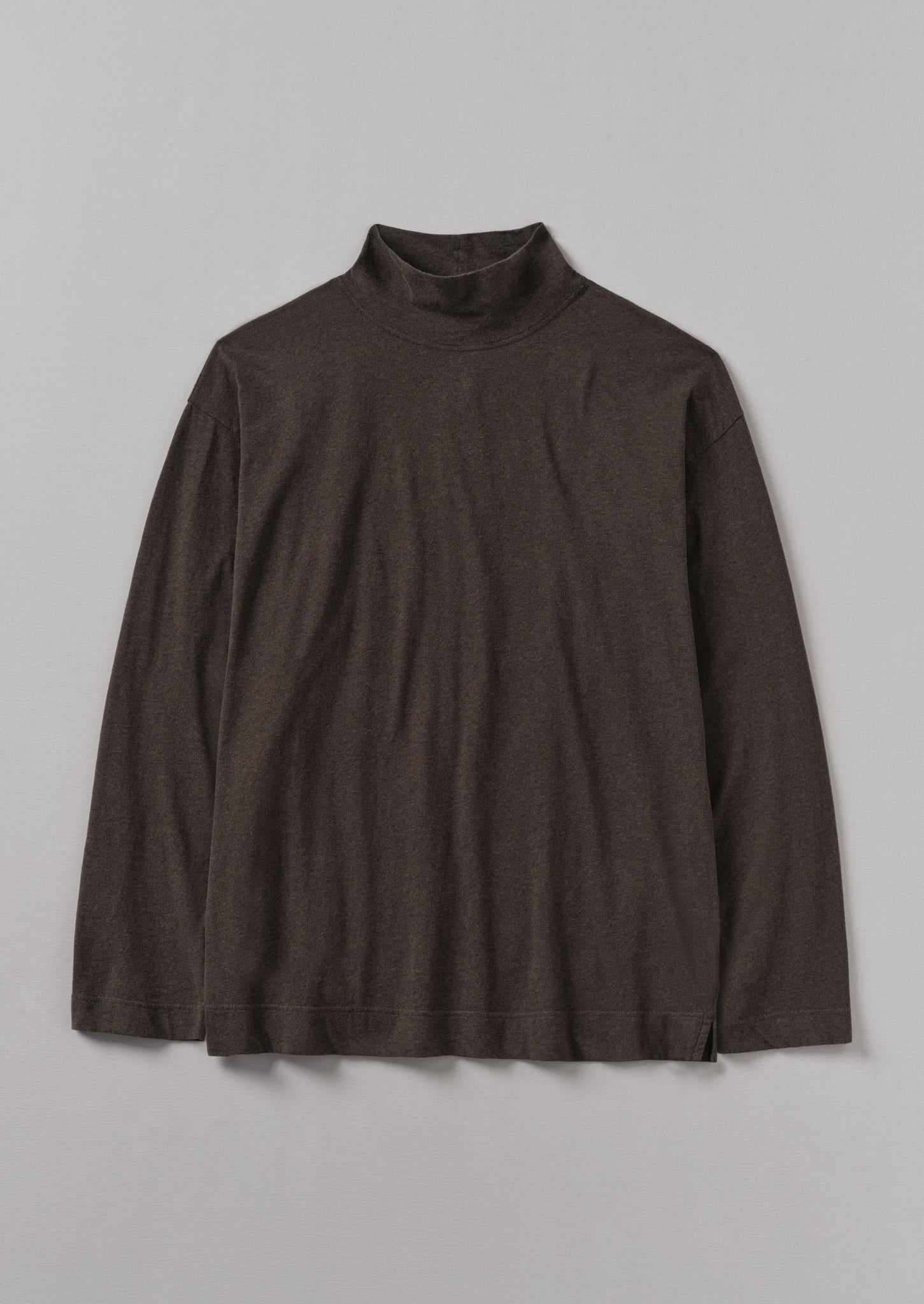 Brushed Cotton High Neck Lounge Top | Bark