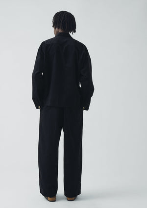 Organic Cord Smock Popover Shirt | Midnight
