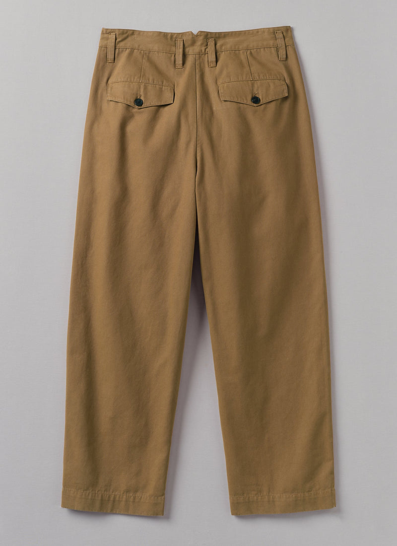 Bill Cotton Canvas Wide Leg Trousers | Acorn