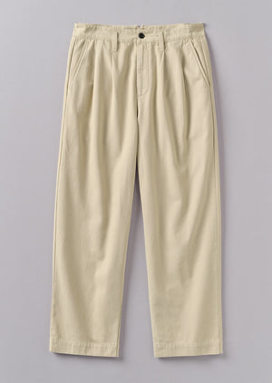 Bill Cotton Wide Leg Trousers | Stone