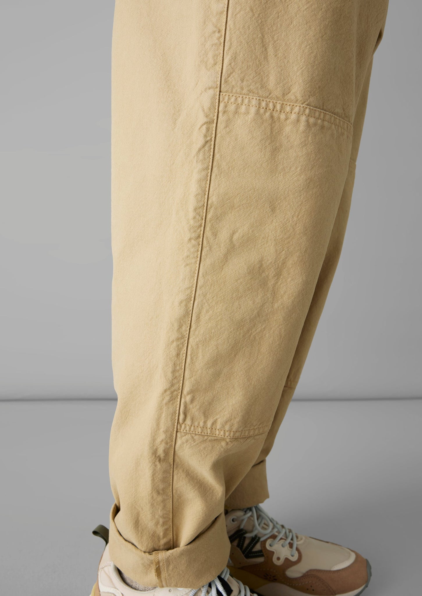 Cotton Canvas Tapered Trousers | Canvas