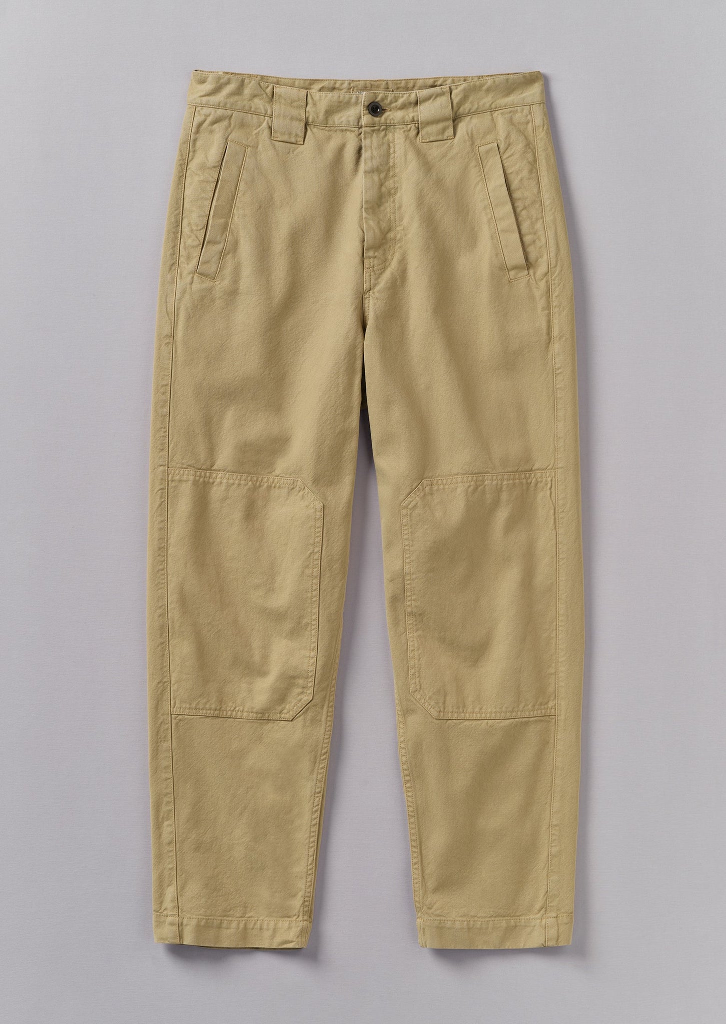 Cotton Canvas Tapered Trousers | Canvas
