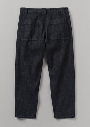 Japanese Cotton Denim Trousers | Indigo