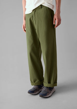 Rory Garment Dyed Trousers | Washed Olive