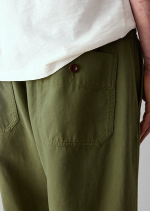 Rory Garment Dyed Trousers | Washed Olive