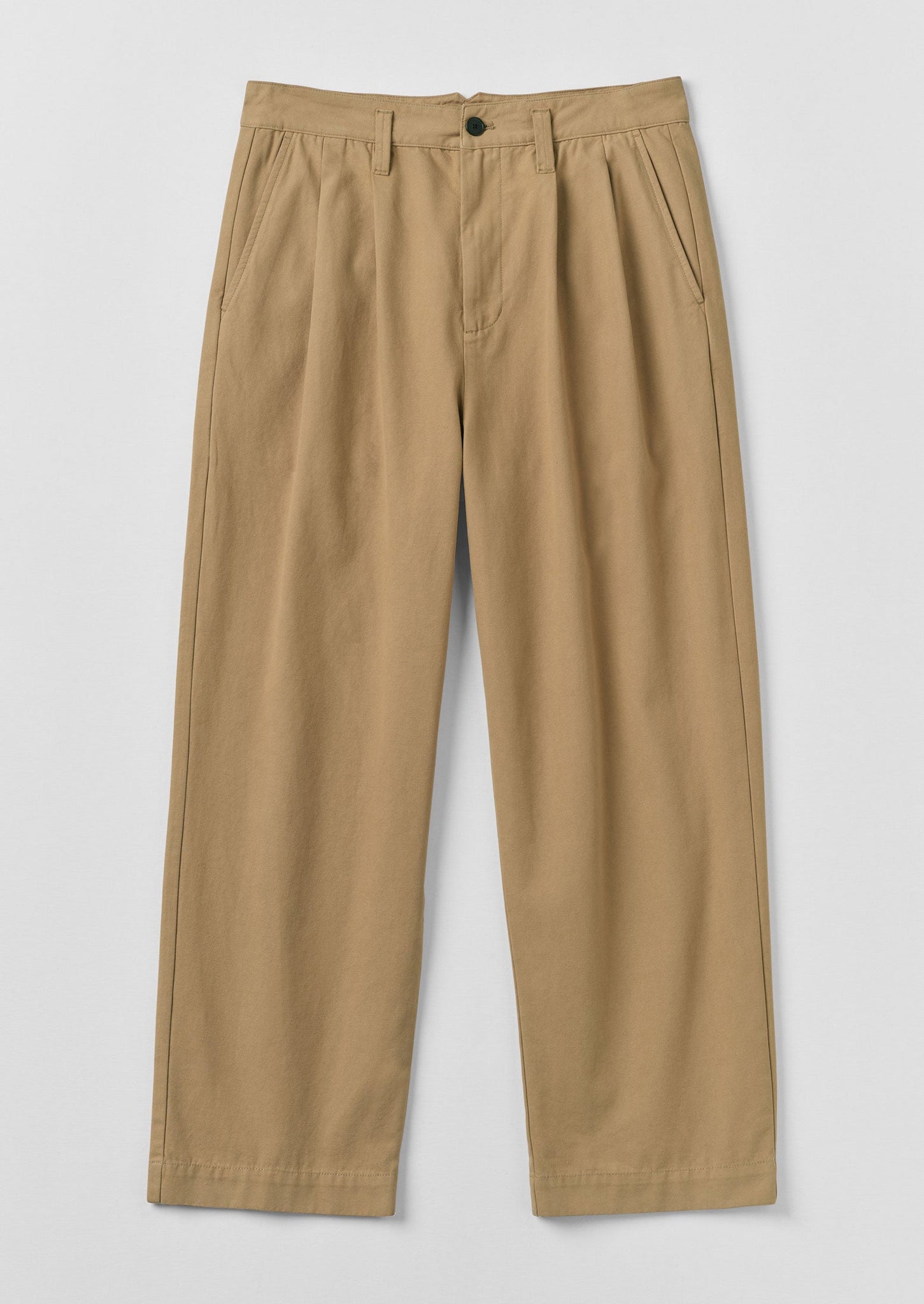 Bill Cotton Wide Leg Trousers | Ash Brown