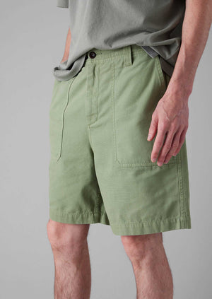 Cotton Canvas Shorts | Light Sage