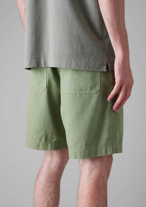 Cotton Canvas Shorts | Light Sage