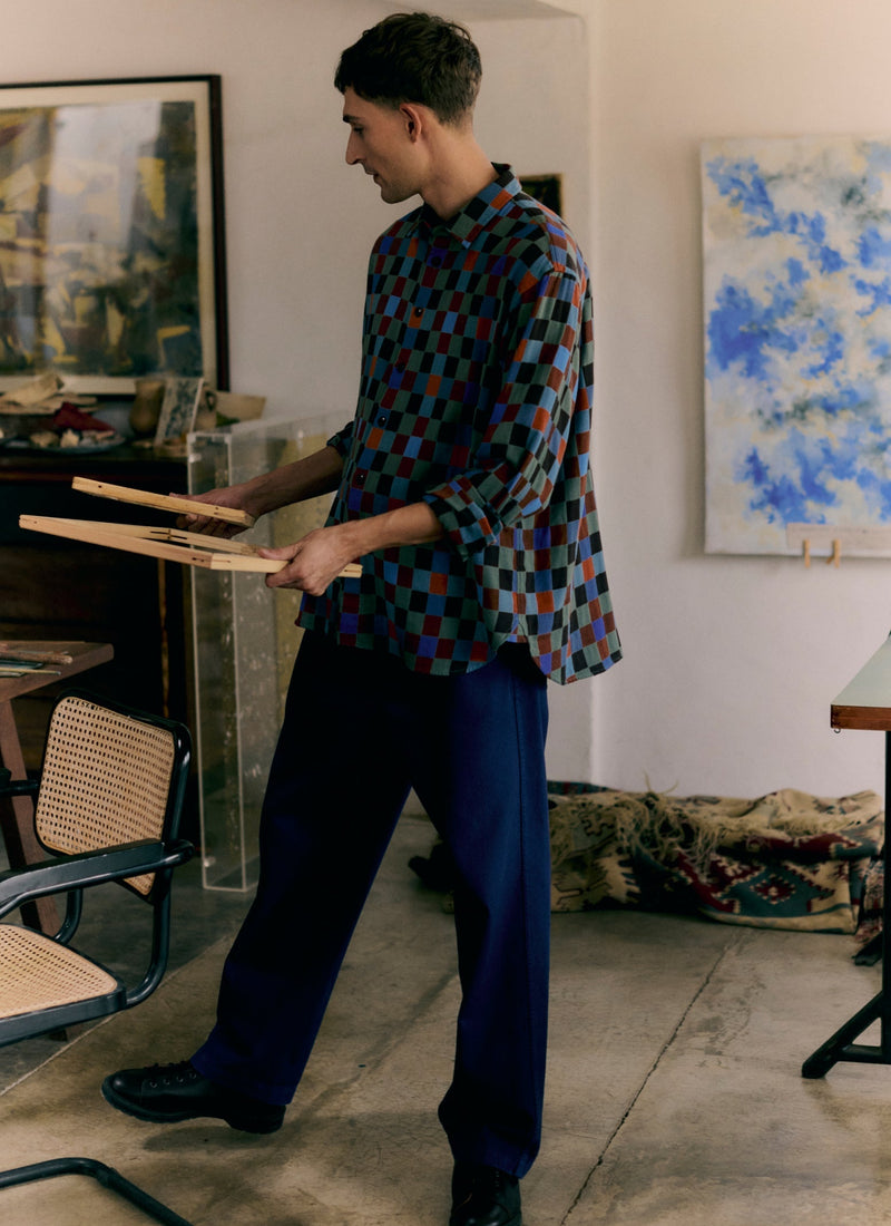 Rory Straight Leg Trousers | Maize Blue