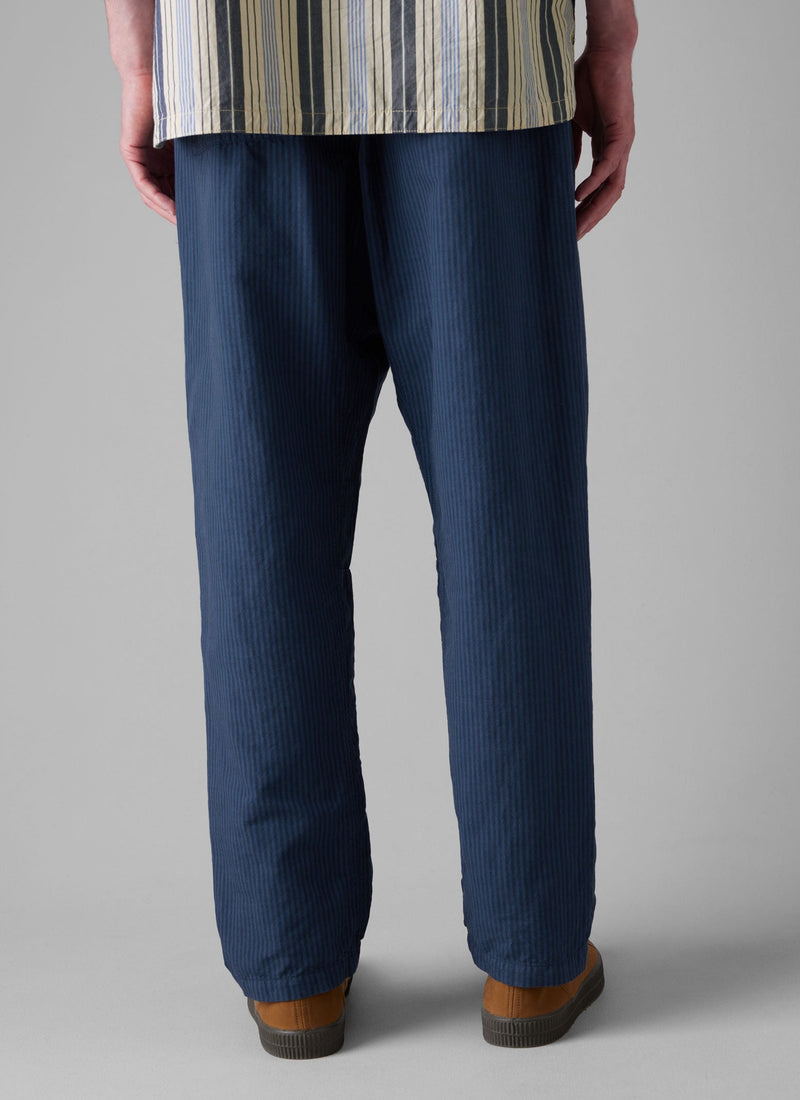 Alfie Overdyed Stripe Trousers | Engineer Blue