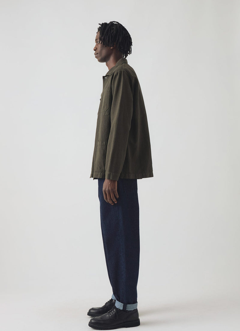 Norv Denim Tapered Trousers | Dark Indigo