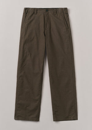 Rory Gingham Drawstring Trousers | Burnt Umber