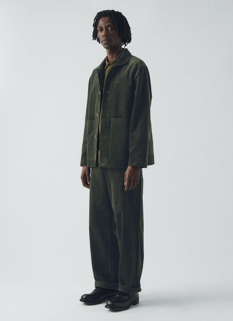 Rory Organic Cord Trousers | Pine