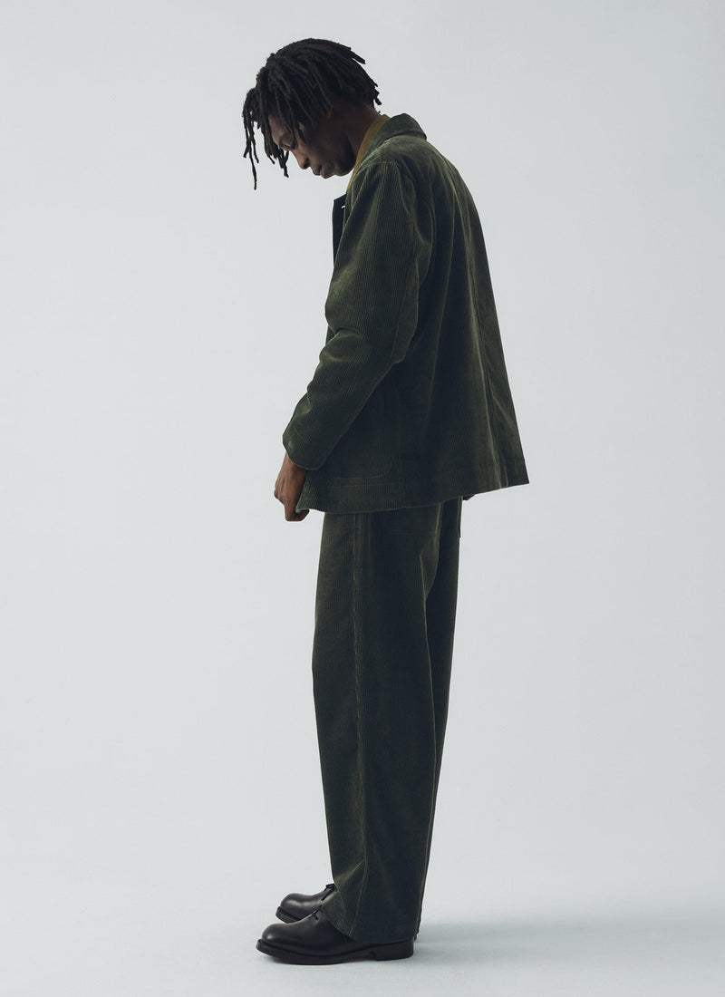 Rory Organic Cord Trousers | Pine