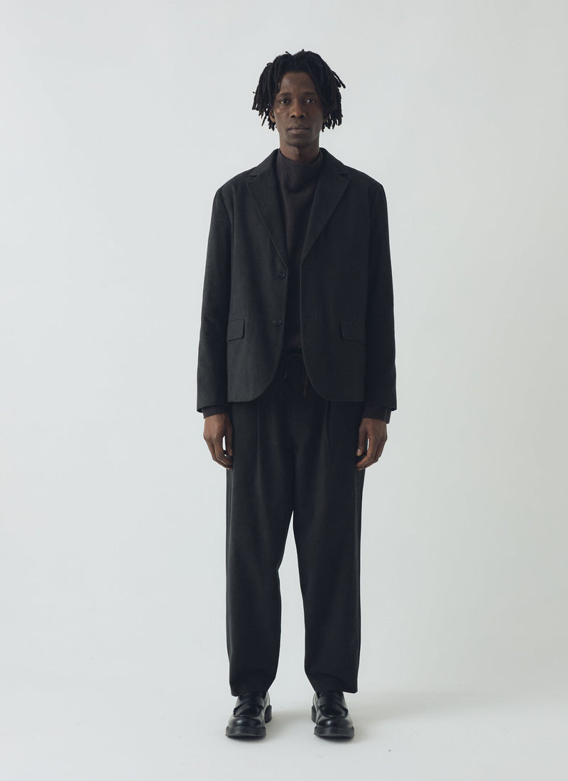 Duncan Brushed Cotton Trousers | Dark Olive