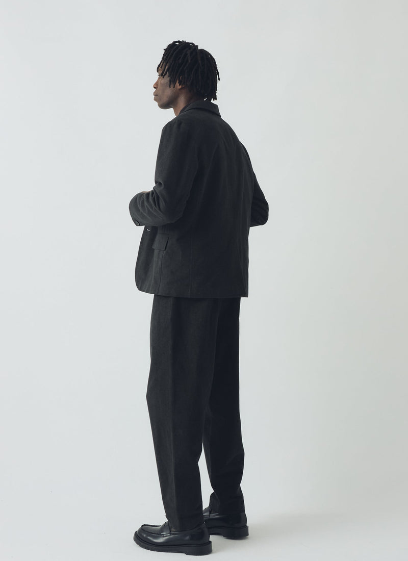 Duncan Brushed Cotton Trousers | Dark Olive