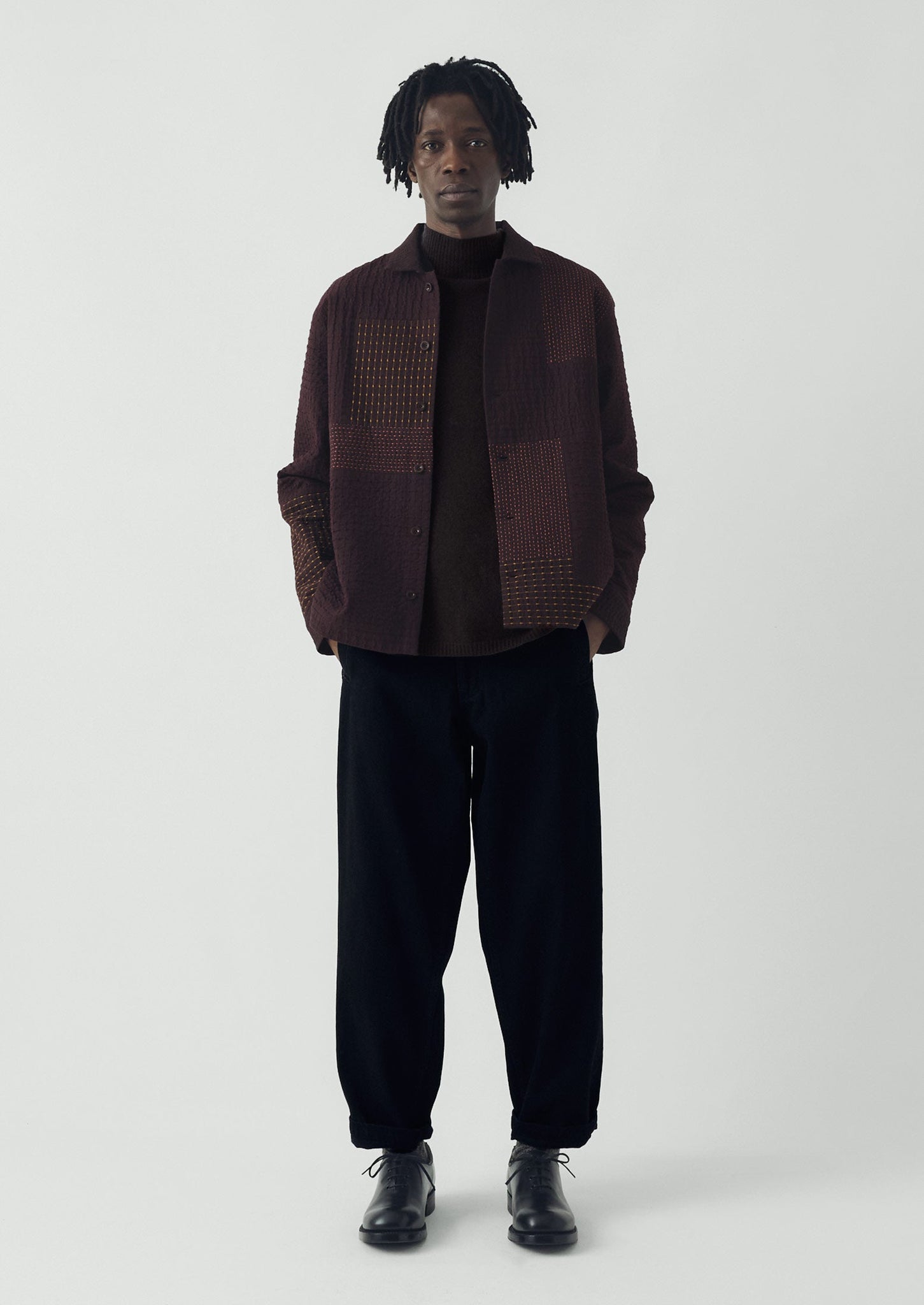 Elliot Denim Tapered Trousers | Carbon Black