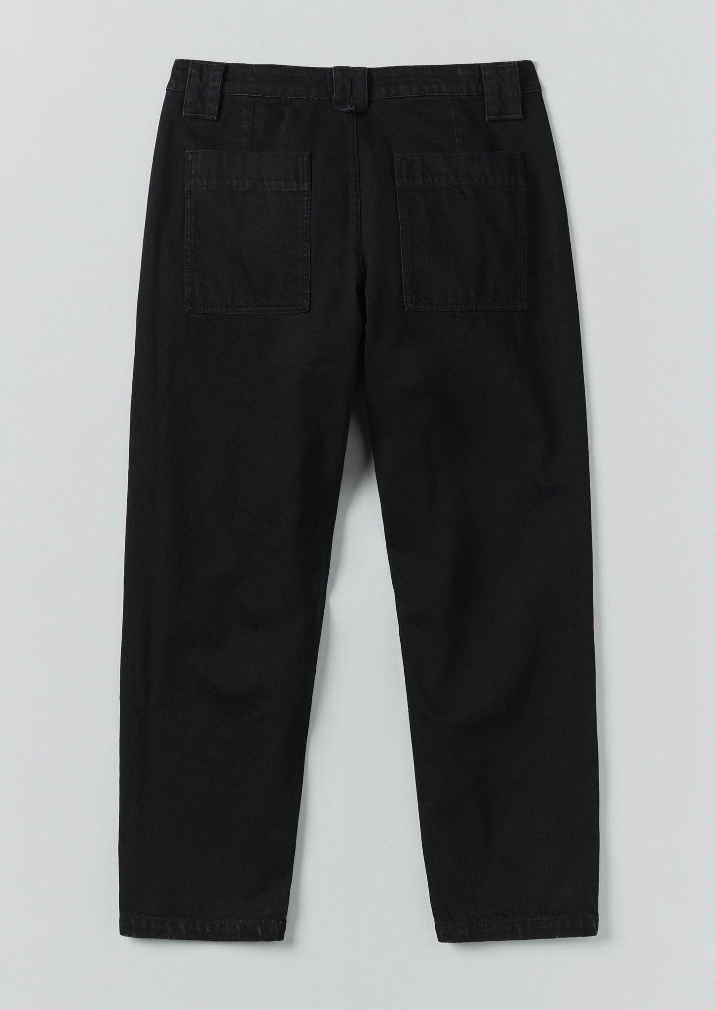 Elliot Denim Tapered Trousers | Carbon Black