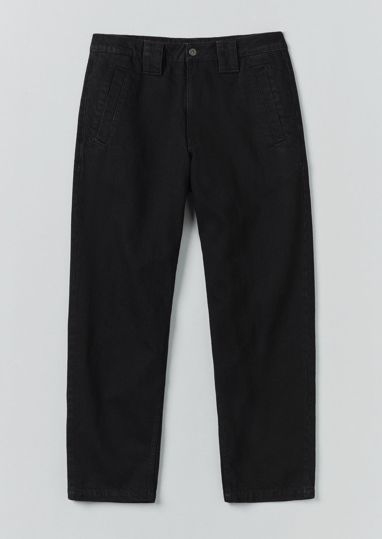 Elliot Denim Tapered Trousers | Carbon Black