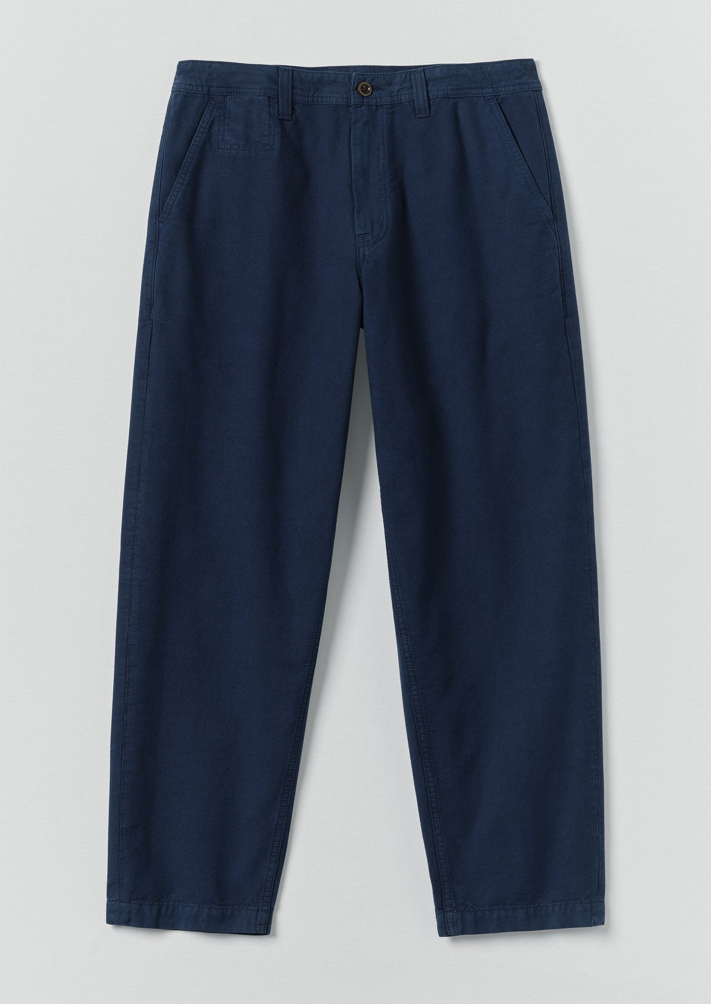 Elliot Garment Dyed Cotton Canvas Trousers | Uniform Blue