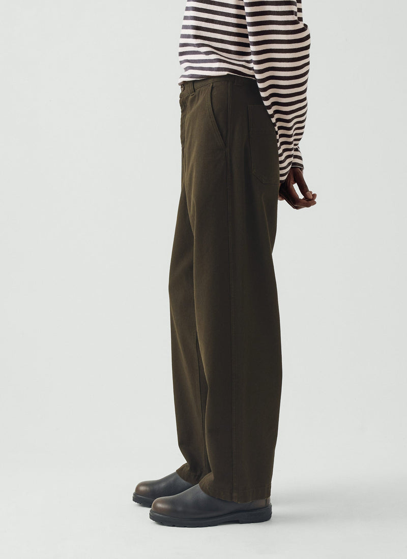 Rory Straight Leg Trousers | Iron Green