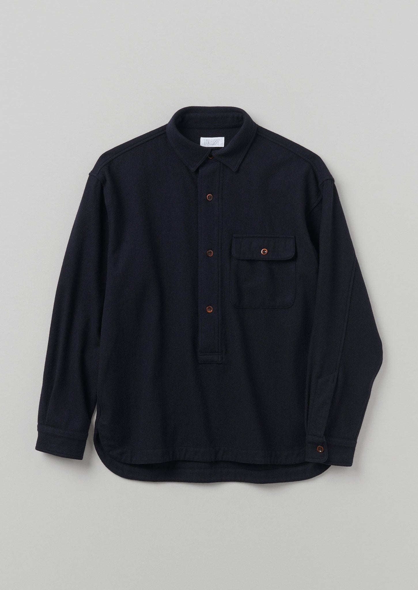 Wool Cashmere Overshirt | Navy