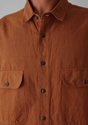 Overdyed Check Workwear Shirt | Mars Red