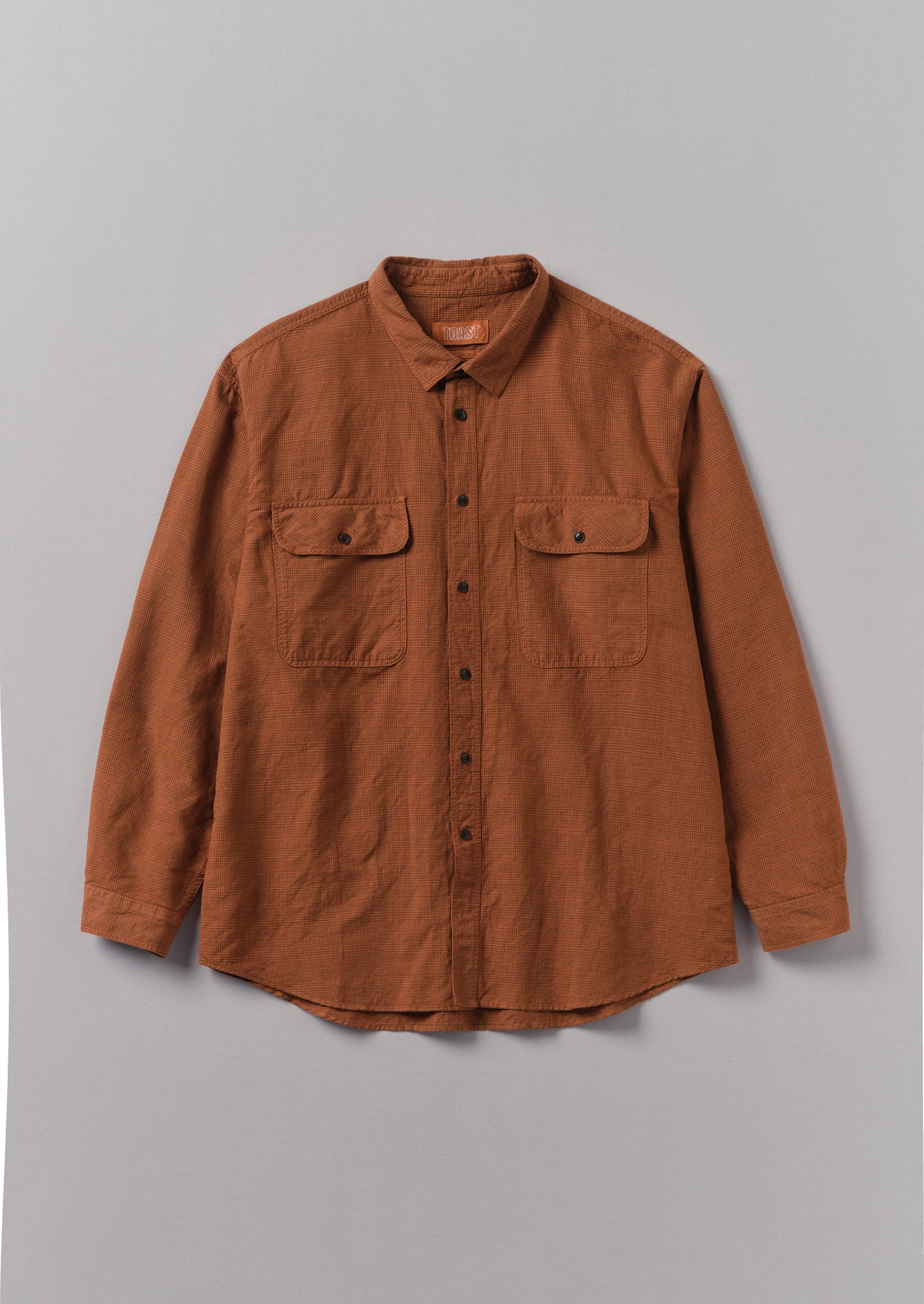 Overdyed Check Workwear Shirt | Mars Red