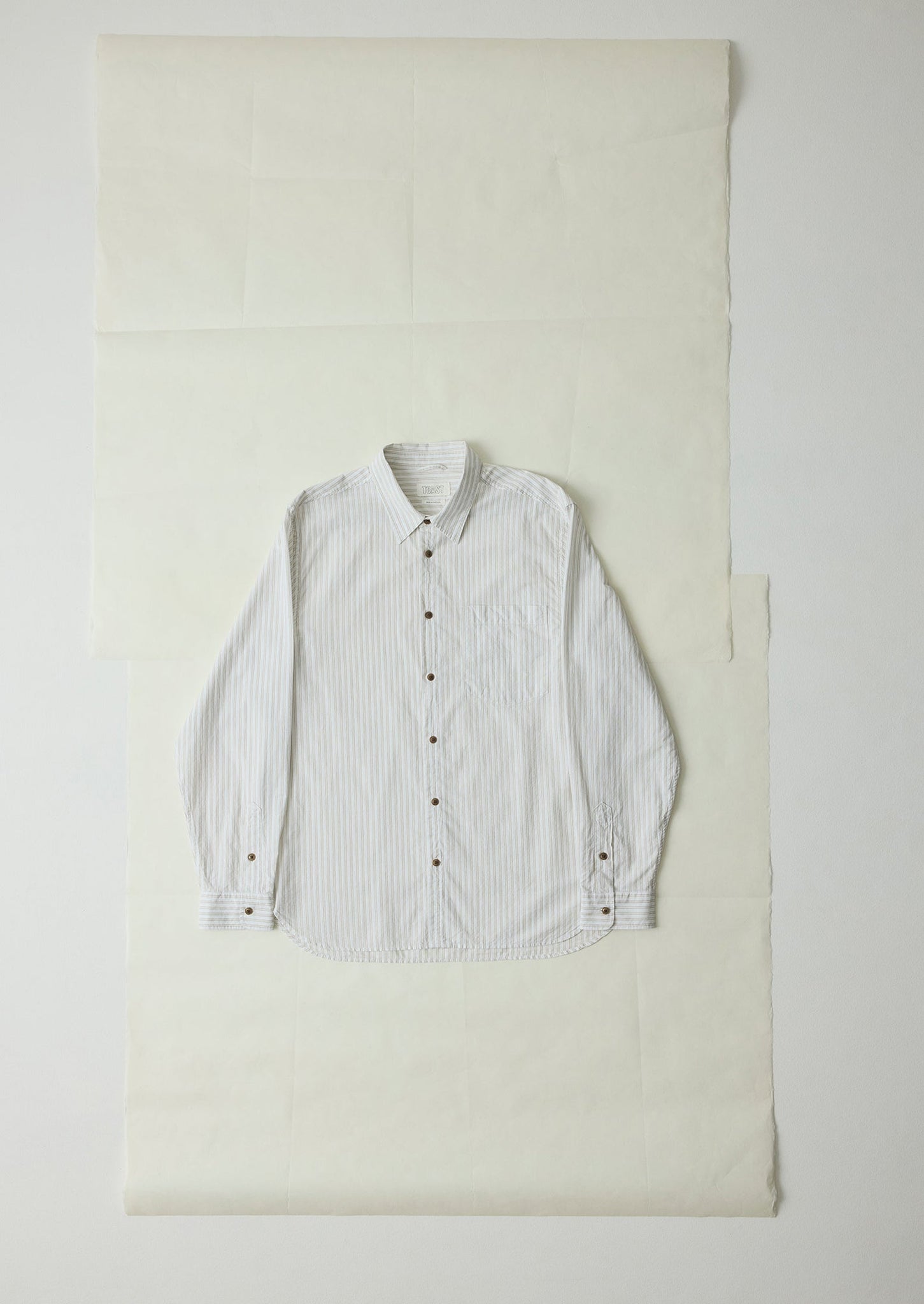 Jacquard Stripe Shirt | Shale Stone