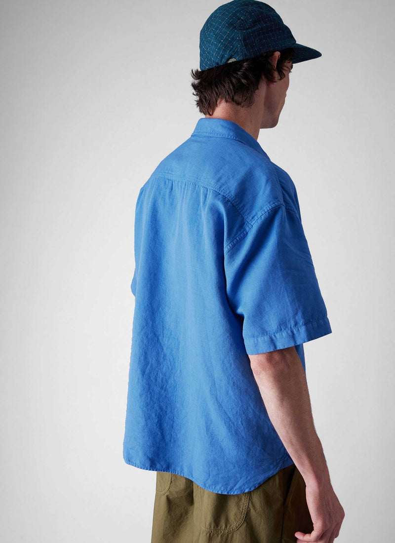 Pullover Short Sleeve Shirt | Sea Blue