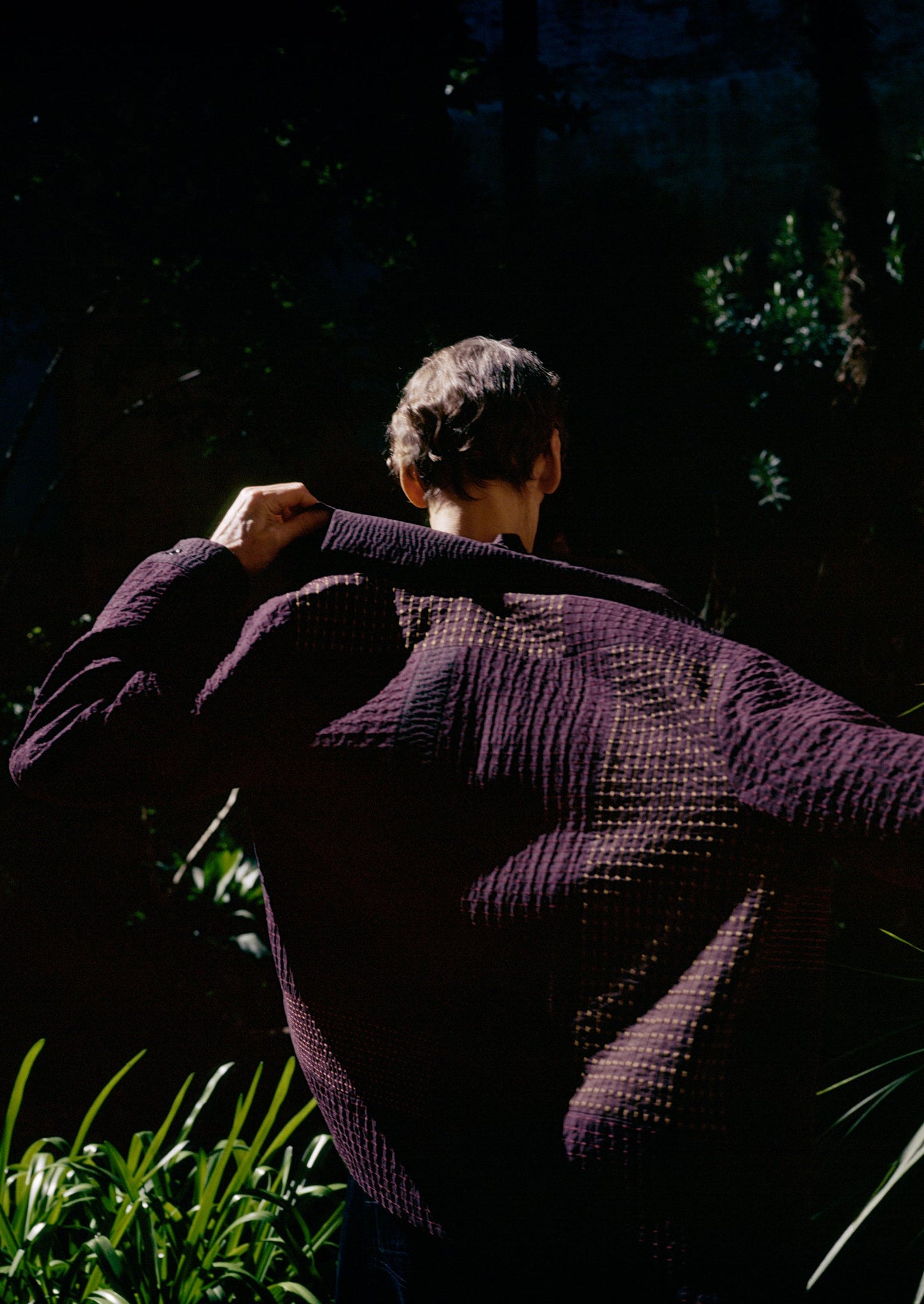 Patchwork Kantha Stitch Shirt | Black Walnut