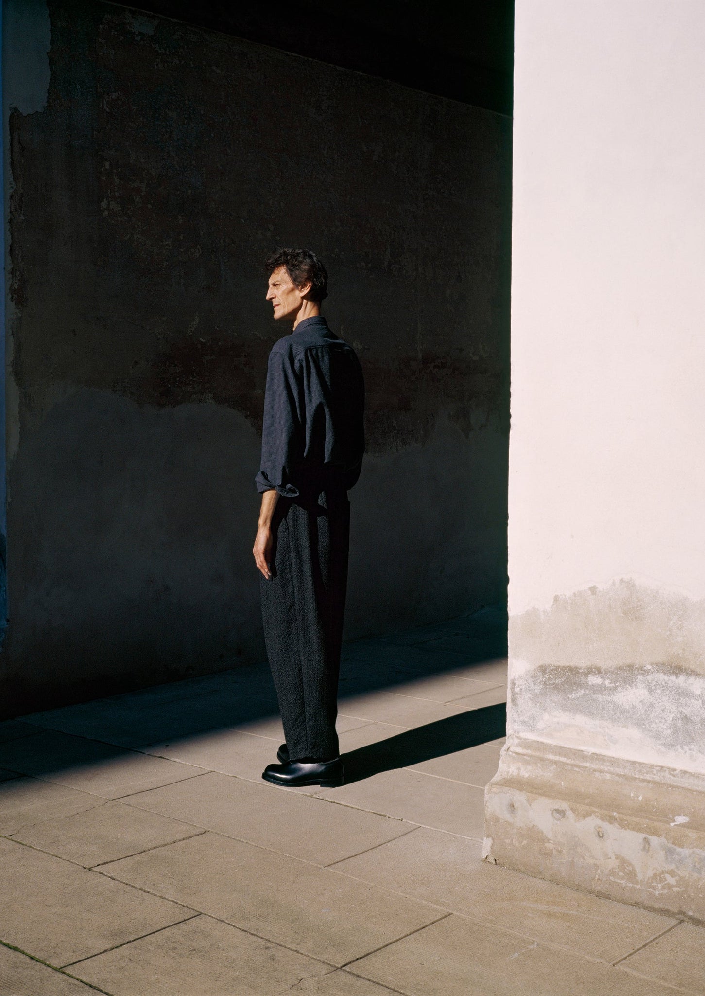 Brushed Cotton Workwear Shirt | Charcoal Grey