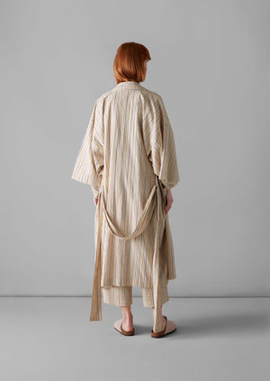 Scout Stripe Cotton Gown | Marigold