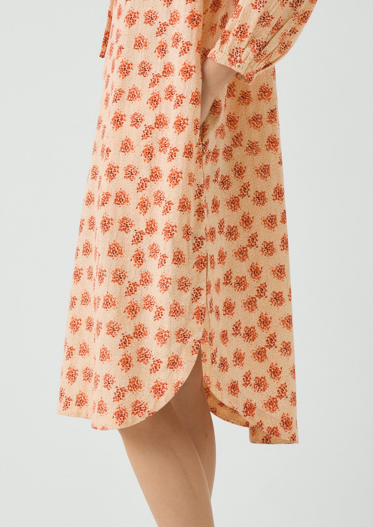 Bloom Print Cotton Nightdress | Sand/Multi