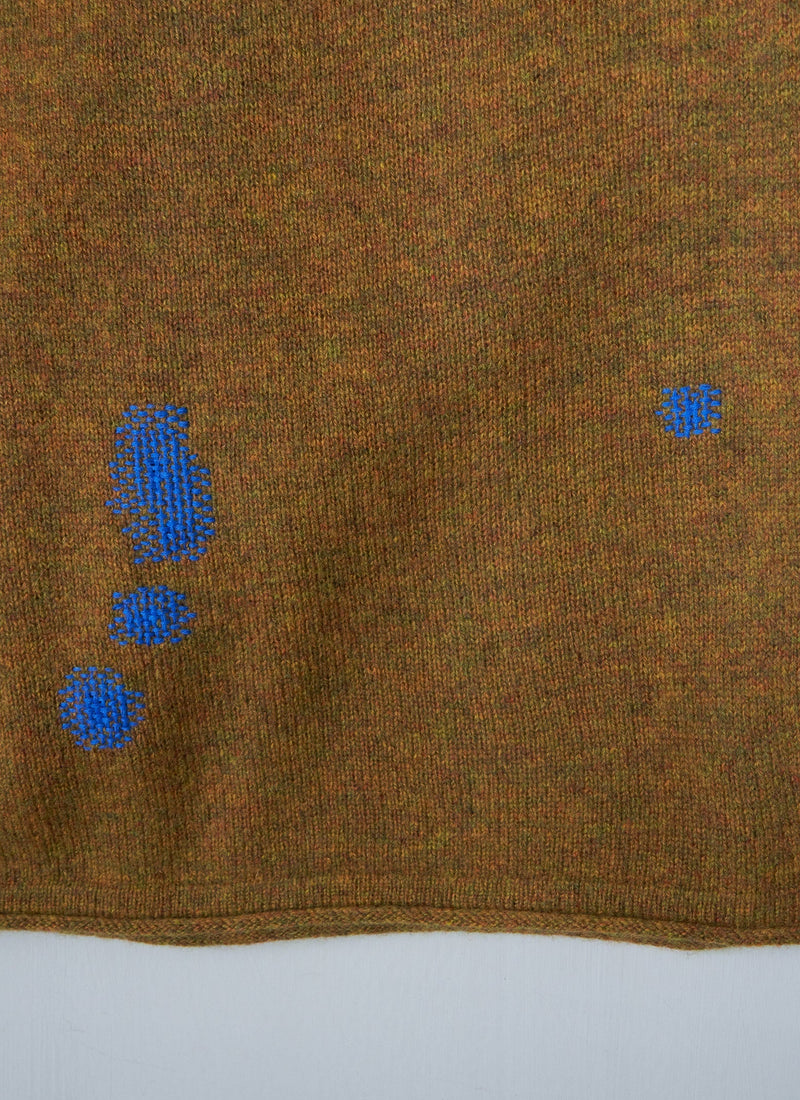 Renewed Cashmere Wool Wrap Scarf One Size (004) | Ochre