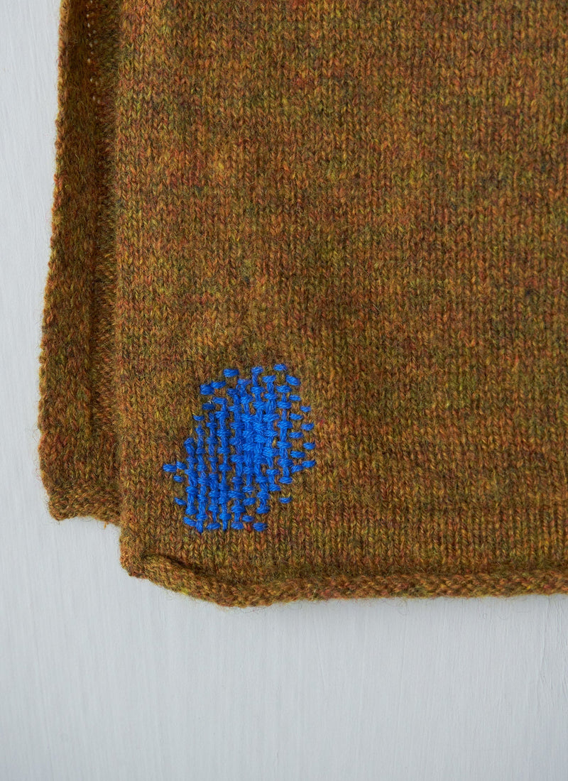 Renewed Cashmere Wool Wrap Scarf One Size (004) | Ochre