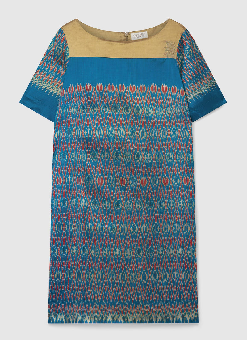Renewed Ikat Tunic Dress Size 10 | Multi