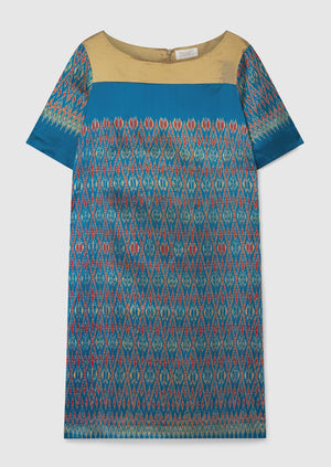 Renewed Ikat Tunic Dress Size 10 | Multi