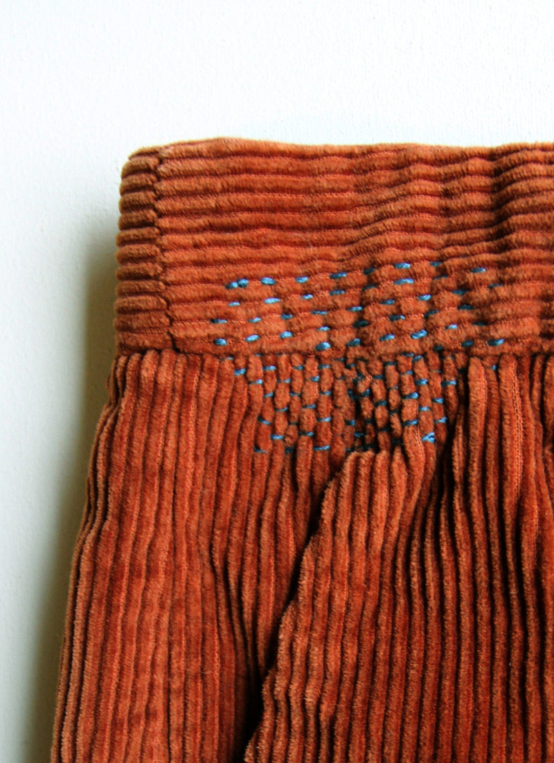 Renewed Cord Pleat Front Trousers Size 8 | Ginger
