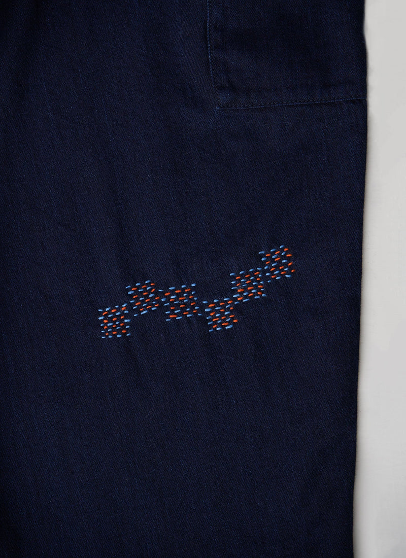 Renewed Mid Weight Kuroke Trousers Size 18 (48) | Indigo