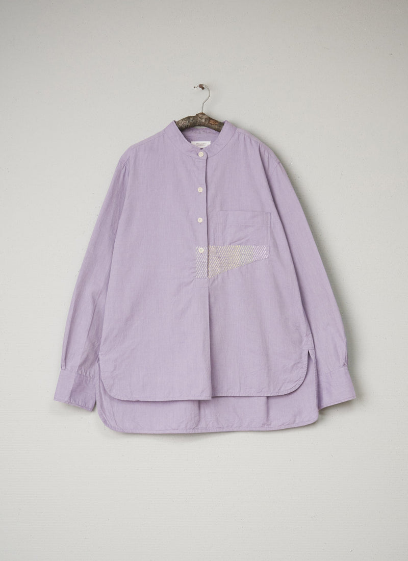 Renewed Cotton Oxford Shirt Size 10 (015) | Lilac