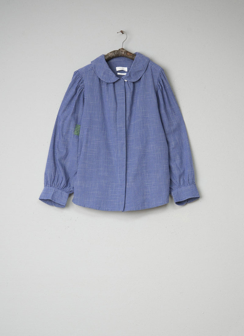 Renewed Slubby Check Cotton Shirt Size 12 (041) | Sapphire