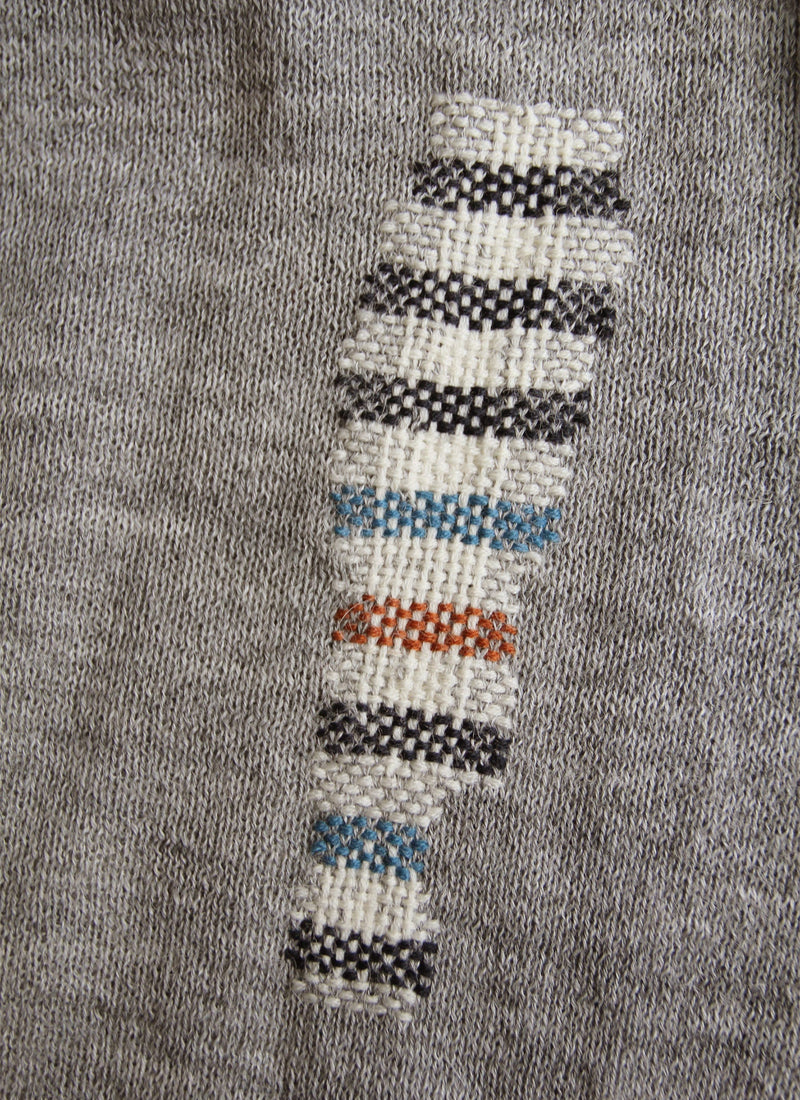 Renewed Alpaca Wool Crew Neck Sweater Size M | Light Natural Grey