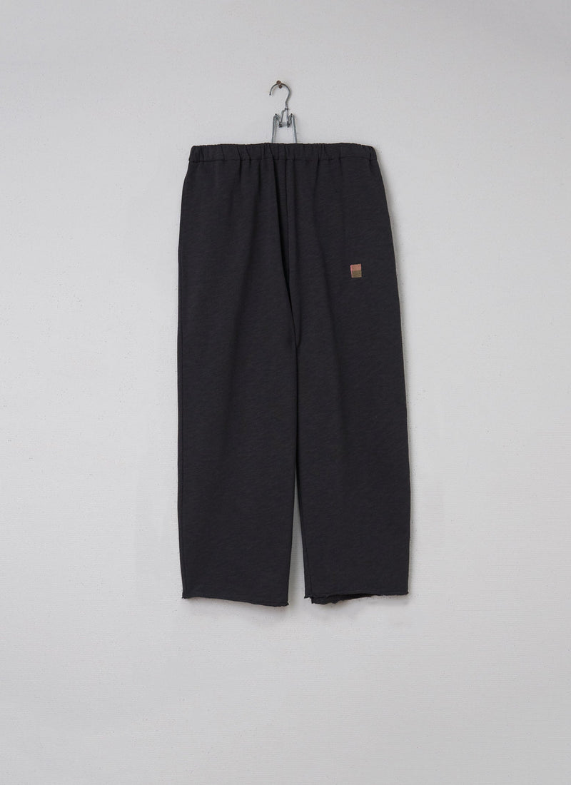 Renewed Loop Back Jersey Trouser Size L (045) | Charcoal