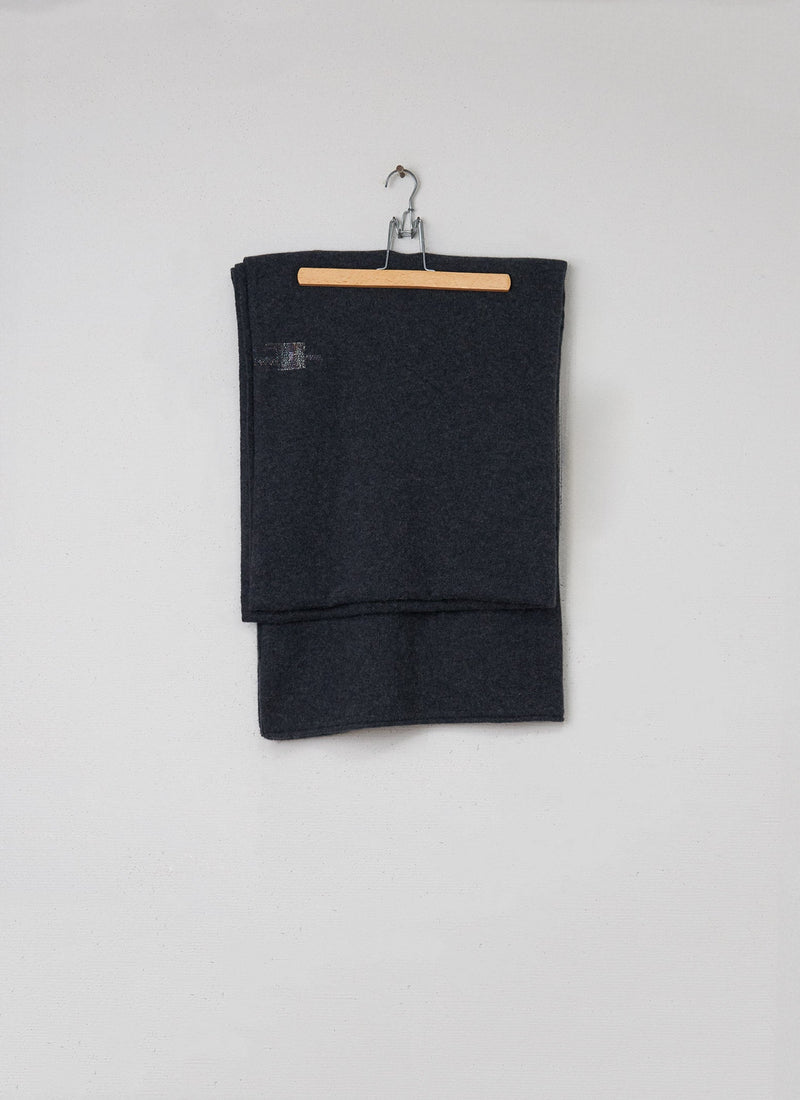 Renewed Cashmere Wool Wrap Scarf One Size (005) | Charcoal