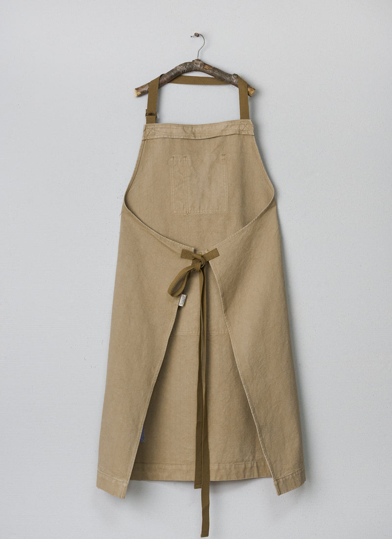Renewed Cotton Canvas Project Apron One Size (001) | Stone Green
