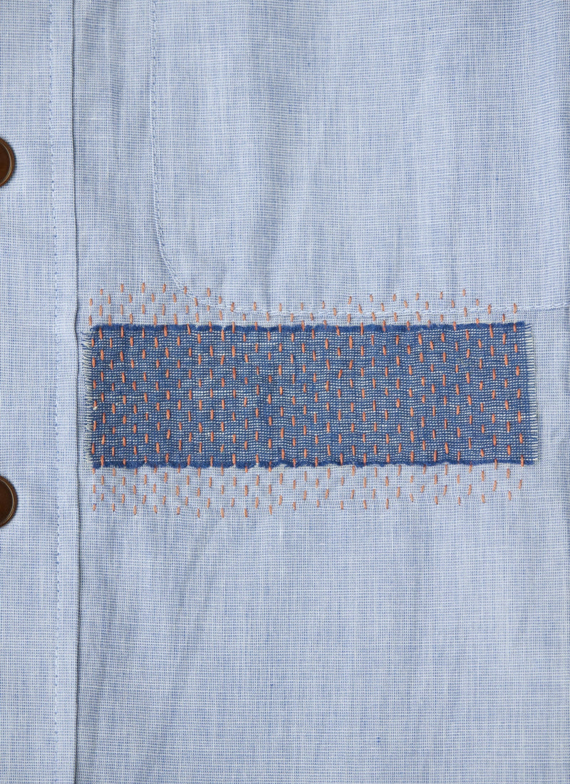 Renewed Jasper Chambray Shirt Size M (002) | Chambray Blue